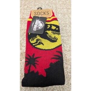 Jurassic Park Bioworld Socks One Pair Multicolor One Size New